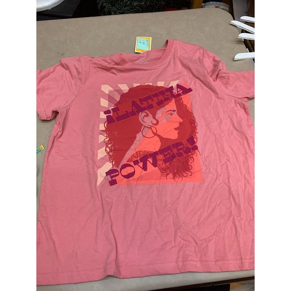 Latino Heritage Month Women's Latina Power Short Sleeve T-Shirt Pink Size XXL - Picture 4 of 7